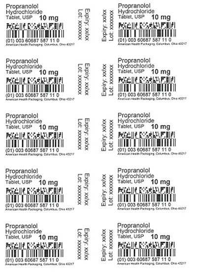 10 mg Propranolol Hydrochloride Tablet Blister (10 mg Blister)
